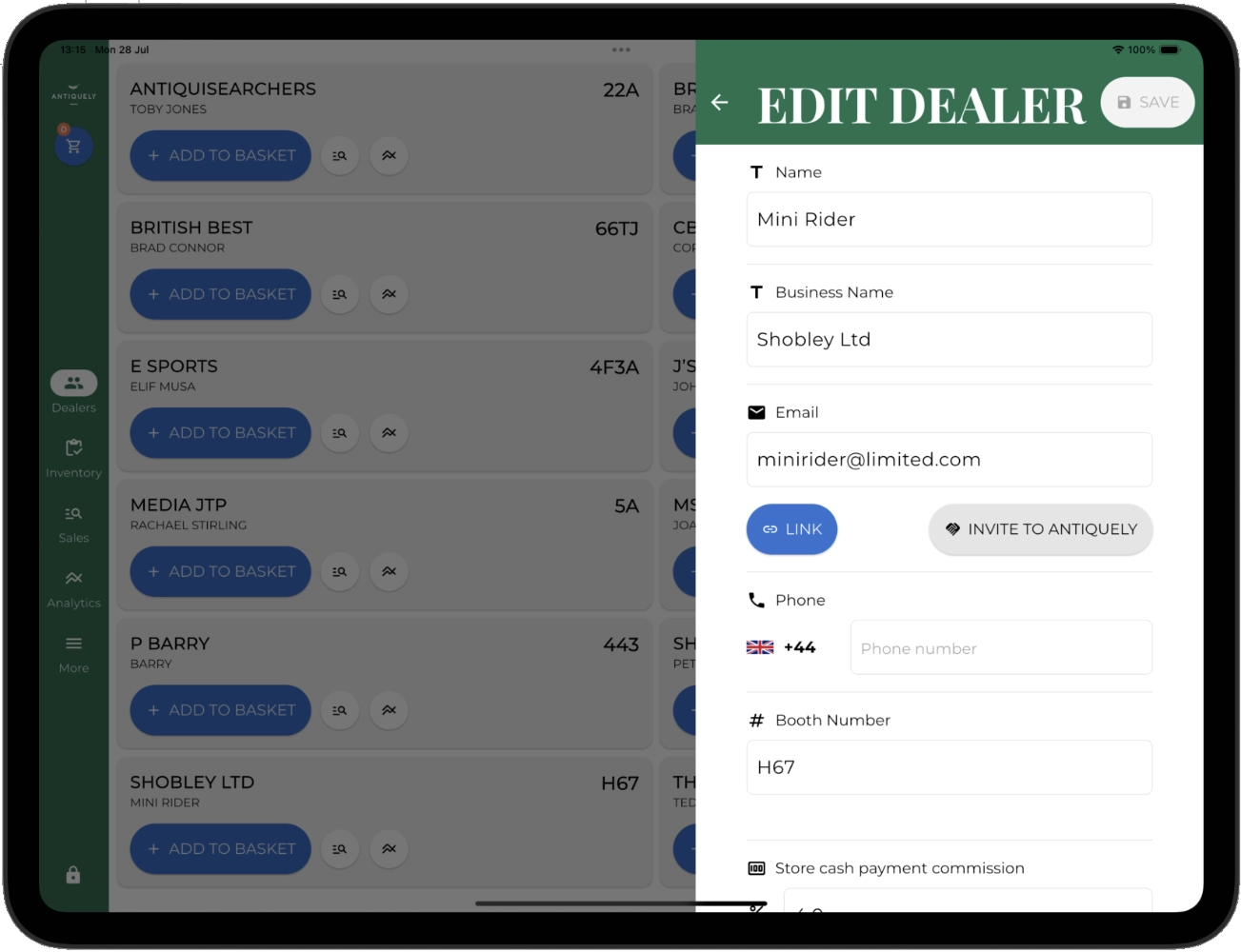 MANAGE DEALERS