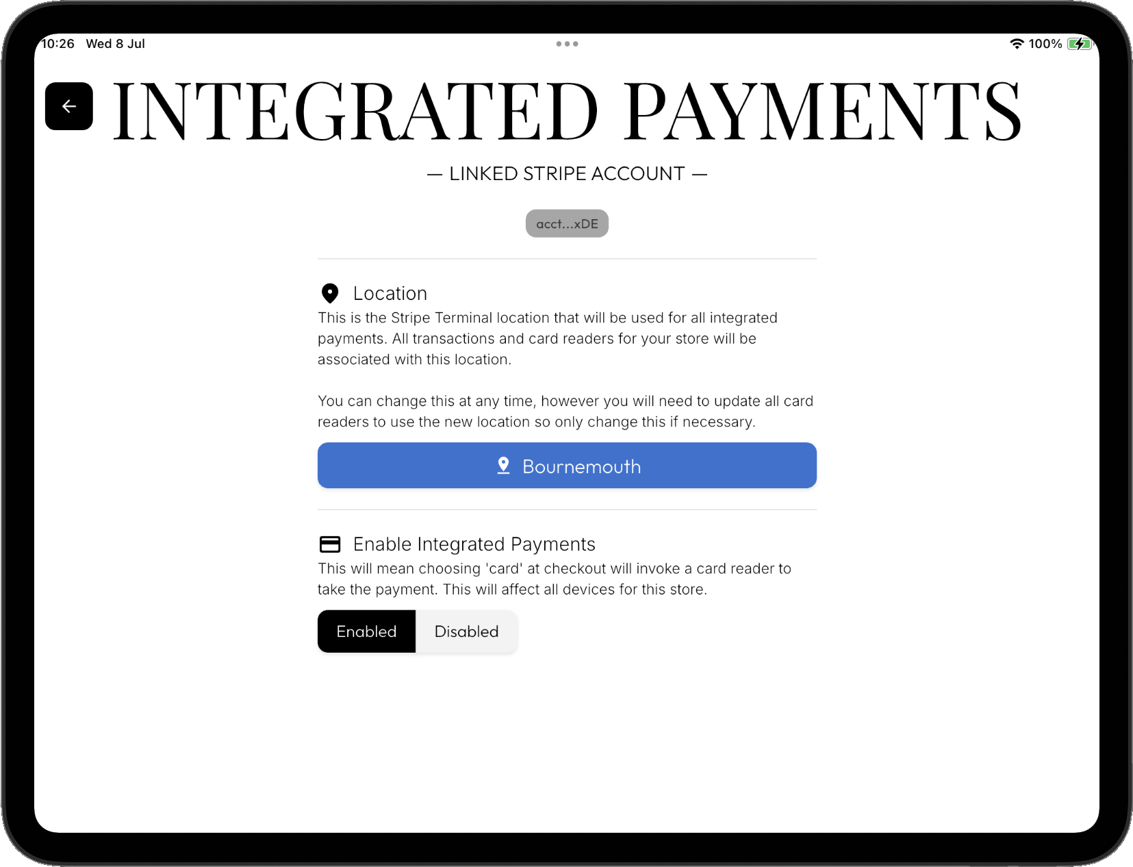 integrated location selection